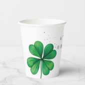 Waterverf Irish Leaf St Patrick's Day Baby shower Papieren Bekers (Voorkant)