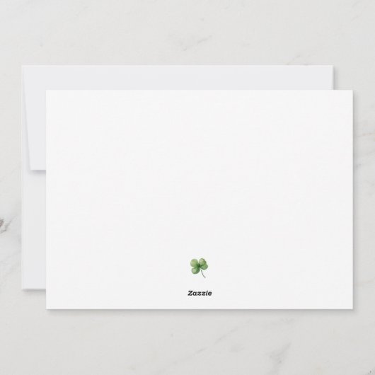 Waterverf Irish Pub Happy St. Patrick's Day Feestdagenkaart (Achterkant)