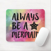 Waterverf is altijd een Mermaid-muispad Muismat (Met muis)