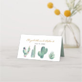 waterverf is een elegant trouwpleistertje plaatskaartje (Achterkant)