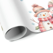 Waterverf is het seizoen om te bevriezen cadeaupapier (Rol Hoek)