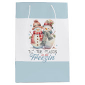 Waterverf is het seizoen om te bevriezen medium cadeauzakje (Voorkant)