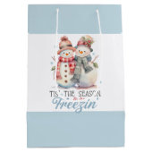 Waterverf is het seizoen om te bevriezen medium cadeauzakje (Achterkant)