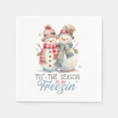 Waterverf is het seizoen om te bevriezen servet (Voorkant)