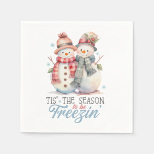 Waterverf is het seizoen om te bevriezen servet