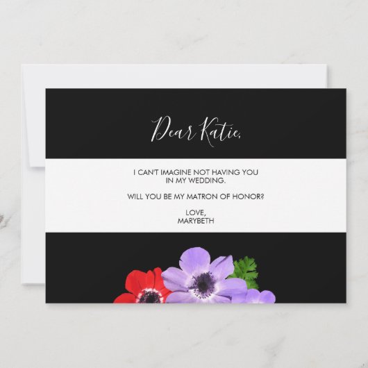 Waterverf is mijn matroos van de eervolle bridesma kaart (Achterkant)