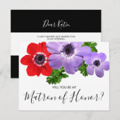 Waterverf is mijn matroos van de eervolle bridesma uitnodiging briefkaart (Voorkant / Achterkant)