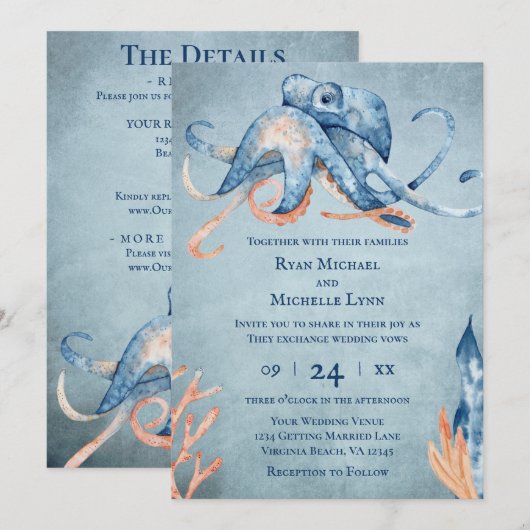 Waterverf is overal te vinden op één strand kaart (Voorkant / Achterkant)