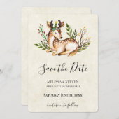 Waterverf is uitgeschakeld Save The Date (Voorkant / Achterkant)