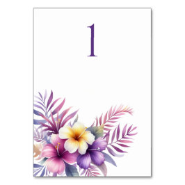 Waterverf Island Romance-bruiloft tafel Kaart