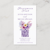 Waterverf Island Romance - Registry-Honeymoon Visitekaartje (Achterkant)