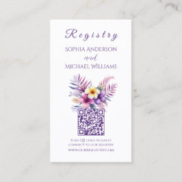 Waterverf Island Romance - Registry-Honeymoon Visitekaartje