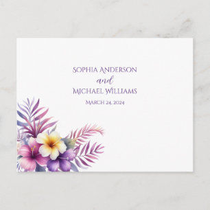 Waterverf Island Romance-RSVP-Wedding- Briefkaart