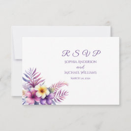 Waterverf Island Romance-RSVP-Wedding- Briefkaart