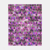 Waterverf Isometrisch met Goud en marmer Galaxy Fleece Deken (Voorkant)