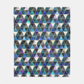 Waterverf Isometrisch met Goud en marmer Galaxy Fleece Deken (Voorkant)