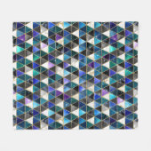 Waterverf Isometrisch met Goud en marmer Galaxy Fleece Deken (Voorkant (Horizontaal))