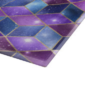 Waterverf Isometrisch met Goud en marmer Galaxy Snijplank (Hoek)