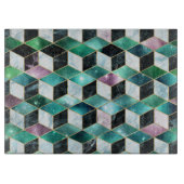 Waterverf Isometrisch met Goud en marmer Galaxy Snijplank (Voorkant)