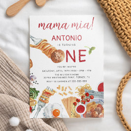 Waterverf Italiaan 1e verjaardag Kaart