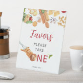 Waterverf Italiaan 1e verjaardag Reclamebord Met Voetstuk (Insitu)