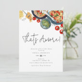 Waterverf Italiaan, dat is nog meer! Vrijgezellenf Kaart (Staand voorkant)