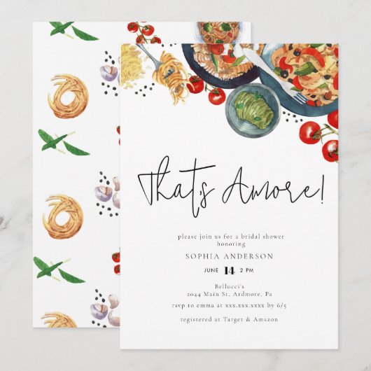 Waterverf Italiaan, dat is nog meer! Vrijgezellenf Kaart (Voorkant / Achterkant)