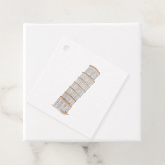 Waterverf Italiaans bestemmingshuwelijk Bedankjes Labels (In situ)