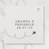 Waterverf Italiaans bestemmingshuwelijk Bedankjes Labels (Achterkant)