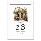 Waterverf Italiaans bestemmingshuwelijk Kaart (Voorkant)