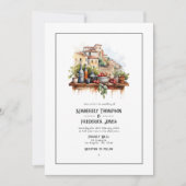 Waterverf Italiaans bestemmingshuwelijk Kaart (Voorkant)