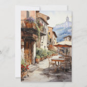 Waterverf Italiaans bestemmingshuwelijk Kaart (Achterkant)