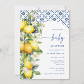 Waterverf Italiaans citroen Baby shower Kaart (Voorkant)