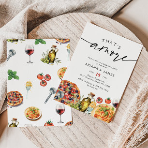 Waterverf Italiaans Dat is een meer verlovingsfees Kaart