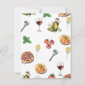 Waterverf Italiaans Dat is nog een repetitiediner Kaart (Achterkant)