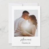 Waterverf Italiaans Foto Vrijgezellenfeest Kaart (Achterkant)