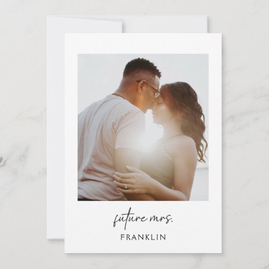 Waterverf Italiaans Foto Vrijgezellenfeest Kaart (Achterkant)