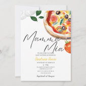 Waterverf Italiaans Mamma Mia! Pizza Baby shower Kaart (Voorkant)