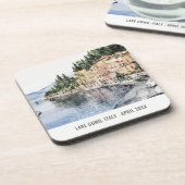 Waterverf Italiaans reizen bij het meer van Como N Bier Onderzetter (Linkerzijde)