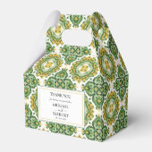 Waterverf Italiaans tegel Mediterraan huwelijk Bedankdoosjes (Voorkant Zijde)