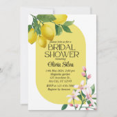 Waterverf Italiaanse citroen Tegel bridalshower Kaart (Voorkant)