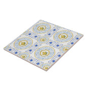 Waterverf Italiaanse citroenpatroon Tegel Tegeltje (Zijkant)