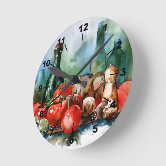 Waterverf Italiaanse kringloop Ronde Klok (Hoek)