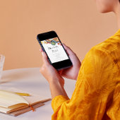 Waterverf Italiaanse Mamma Mia! Baby Shower Kaart