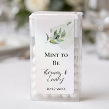 Waterverf Italiaanse Olijf Bruiloft Mint to Be Fav