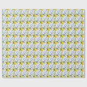 Waterverf Italiaanse Tegel citroenpatroon Cadeaupapier (Vlak)