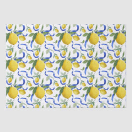 Waterverf Italiaanse Tegel citroenpatroon Tissuepapier