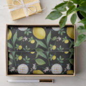 Waterverf Italiaanse Tegel citroenpatroon Tissuepapier (Geschenk)