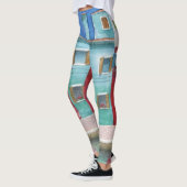 Waterverf Italië: Hand getrokken Leggings (Links)