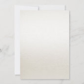 Waterverf Ivoor Blauw Bloem Verloving Uitnodiging (Achterkant)